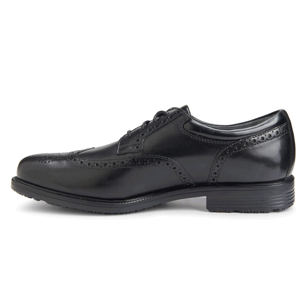 Rockport Pen Sko Herre Svart - Lead The Pack Waterproof Wingtip - QZVT41302